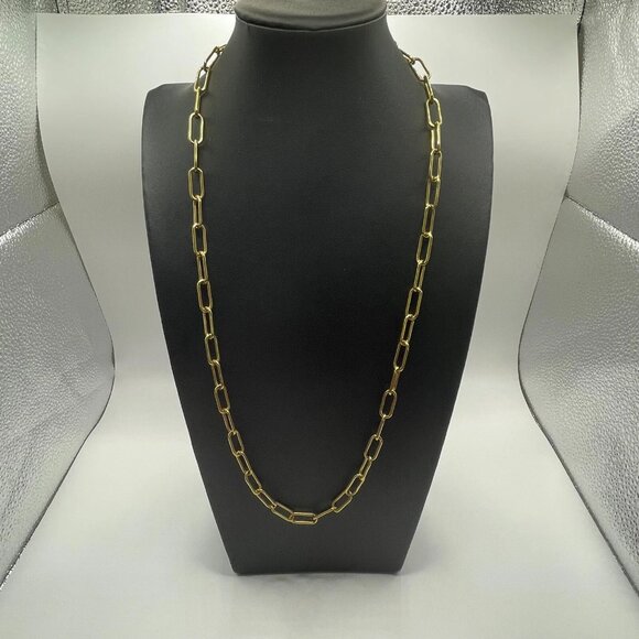 Marrin Costello 25" Custom Chain, Can be Worn in Many Ways, 14k Gold-Plated Nice - Picture 1 of 3